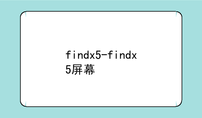 findx5-findx5屏幕