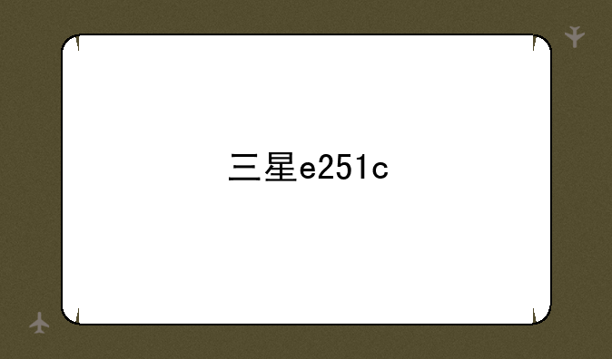 三星e251c